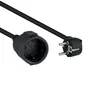 Nanocable Cable de Alimentación Alargador Schuko Negro 2 m